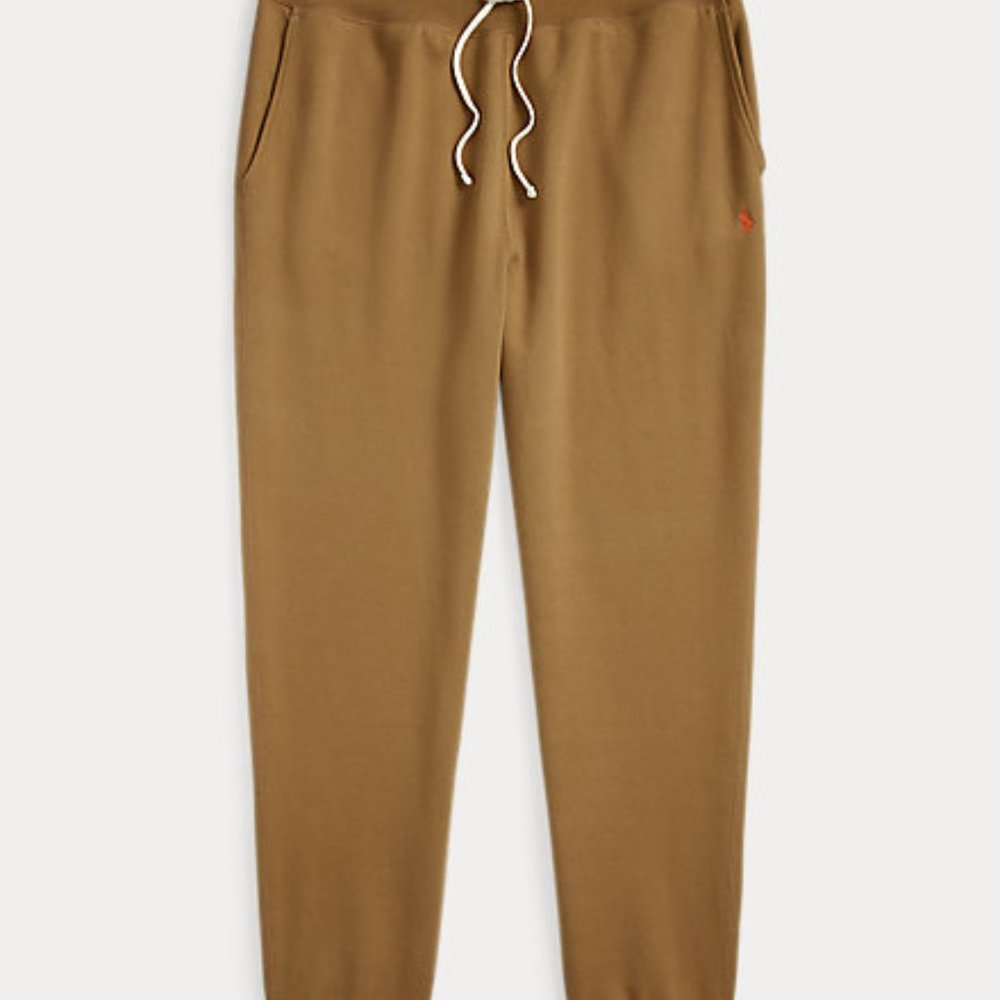 NWT POLO RALPH LAUREN MEN'S‎ FLEECE JOGGER SWEATPANTS DARK TAN